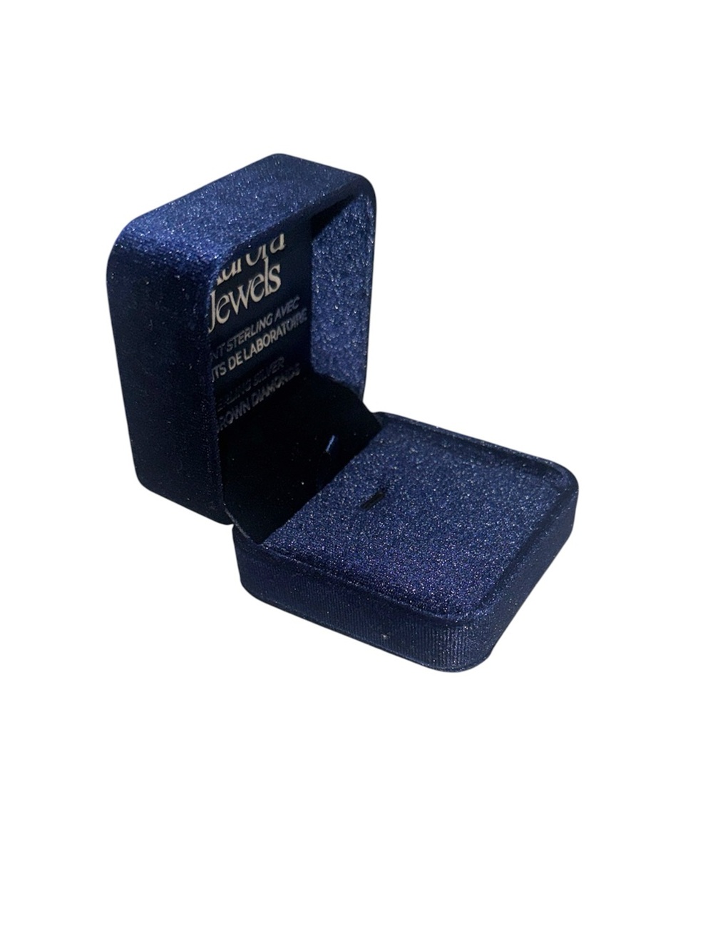 AURORA JEWELS Velvet Ring Box in Deep Navy Blue | Box Only